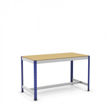 Mesa de trabajo con reposapiés
