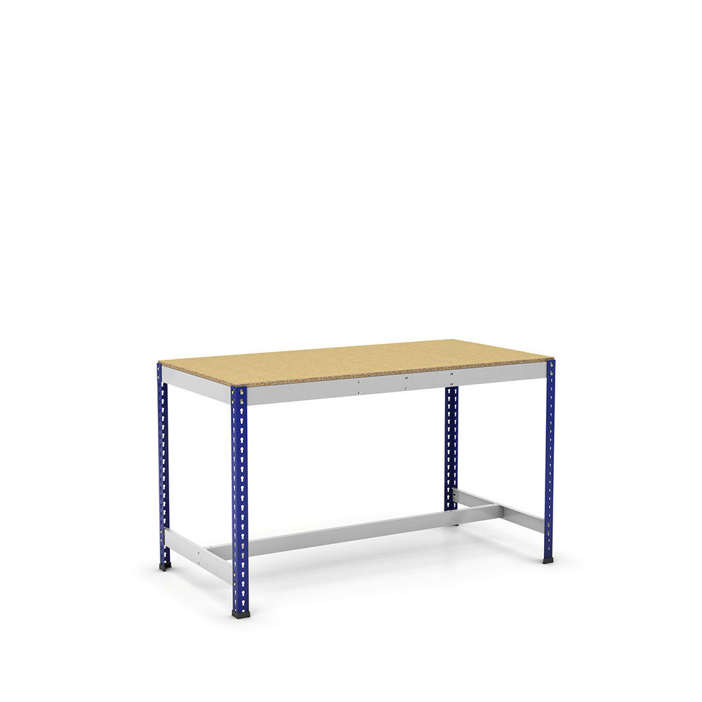 Mesa de trabajo con reposapiés