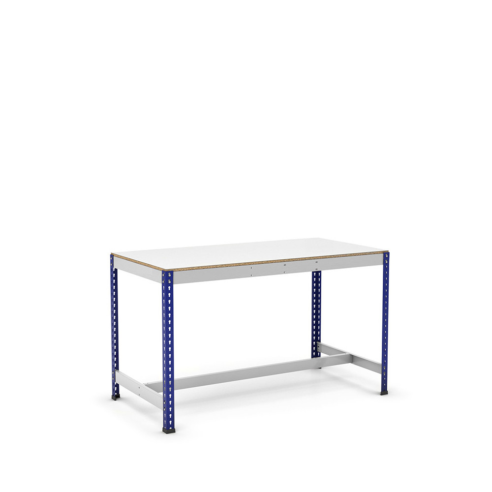 Mesa de trabajo con reposapiés