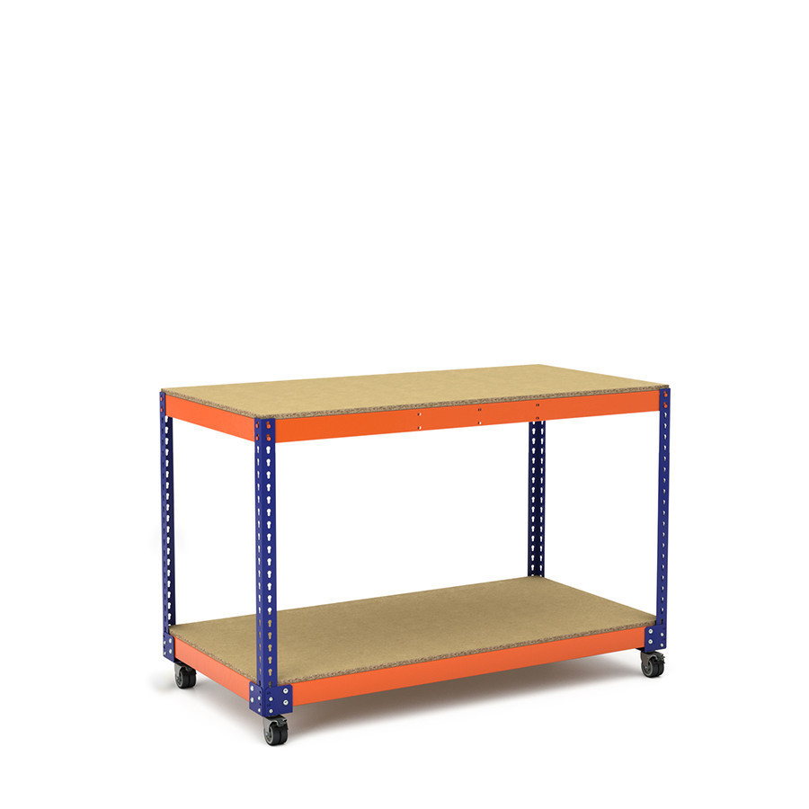 Mesa de trabajo con ruedas