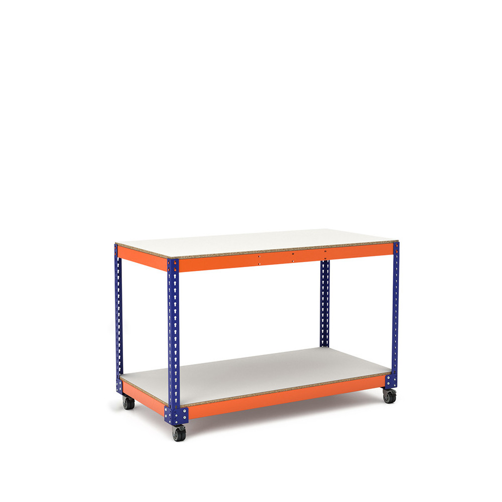 Mesa de trabajo con ruedas