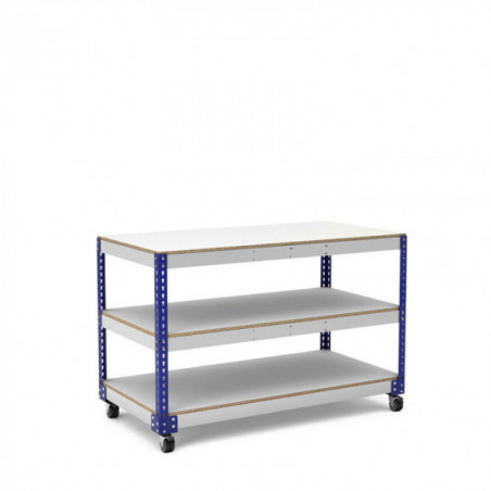 Mesa de trabajo con ruedas