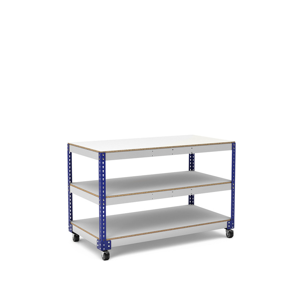 Mesa de trabajo con ruedas
