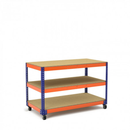 Mesa de trabajo con ruedas