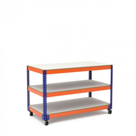 Mesa de trabajo con ruedas