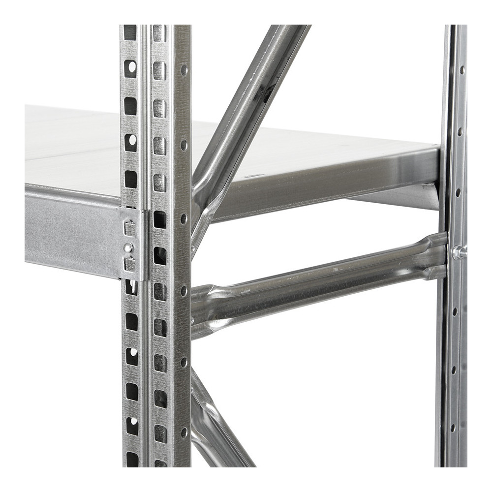 Estantería Picking Galavanizada 250 - Detalle del bastidor y larguero