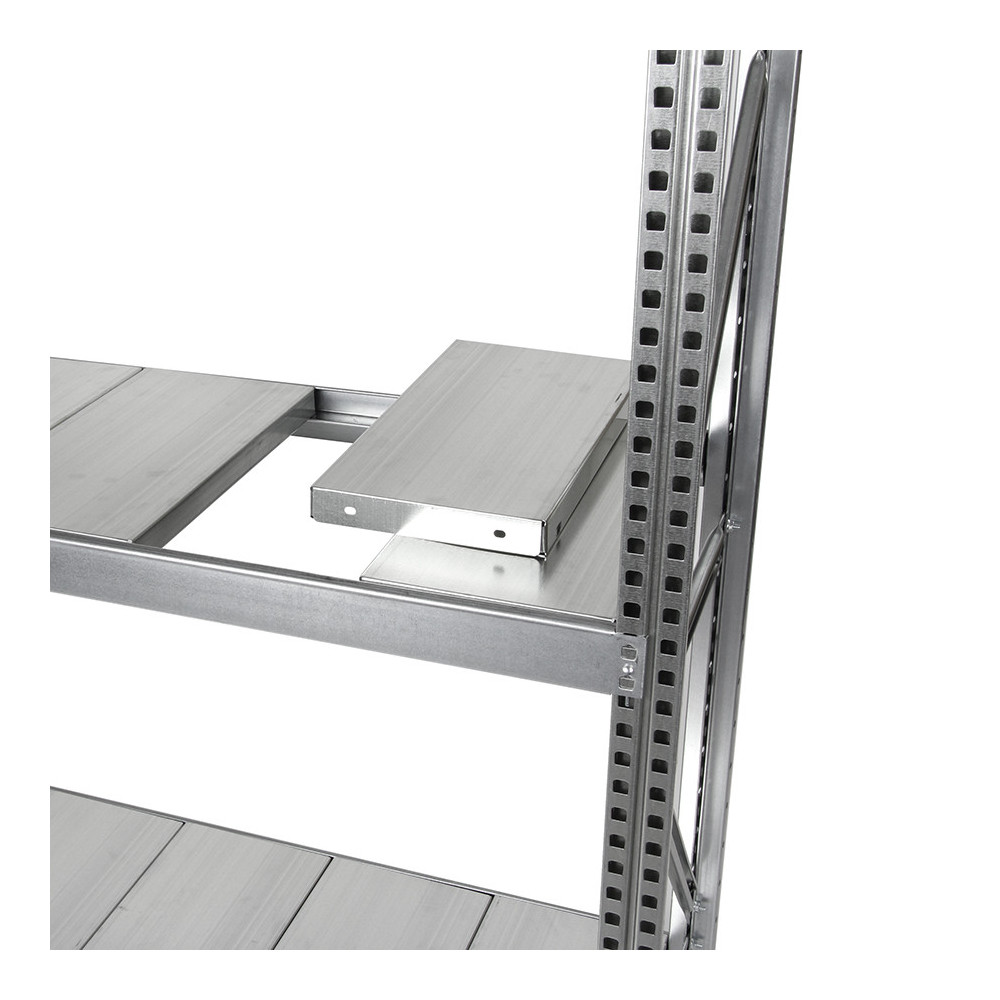 Estantería Picking Galavanizada 250 - Detalle de las bandejas metálicas