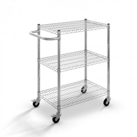 Carro de acero cromado asa horizontal