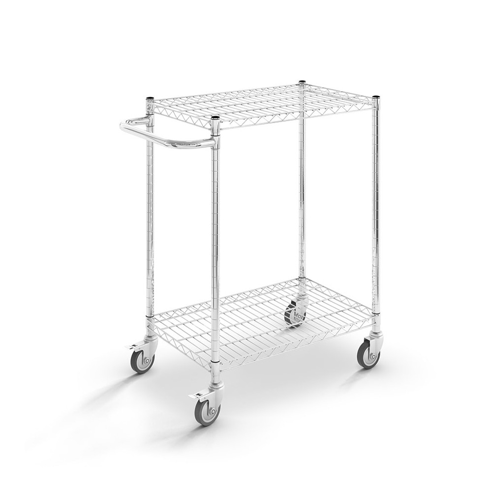 Carro de acero cromado asa horizontal