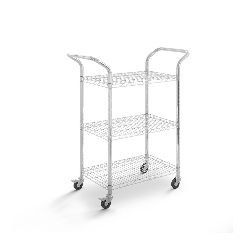 Carro de acero cromado asa vertical