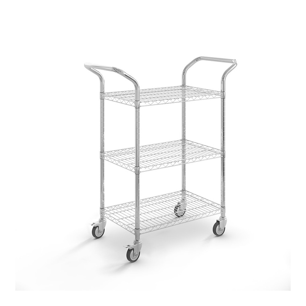 Carro de acero cromado asa vertical