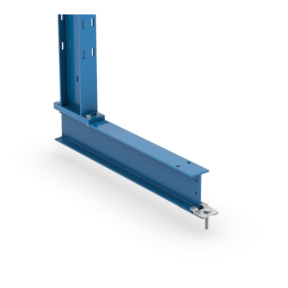 Base estantería Cantilever con Placa de Nivelación
