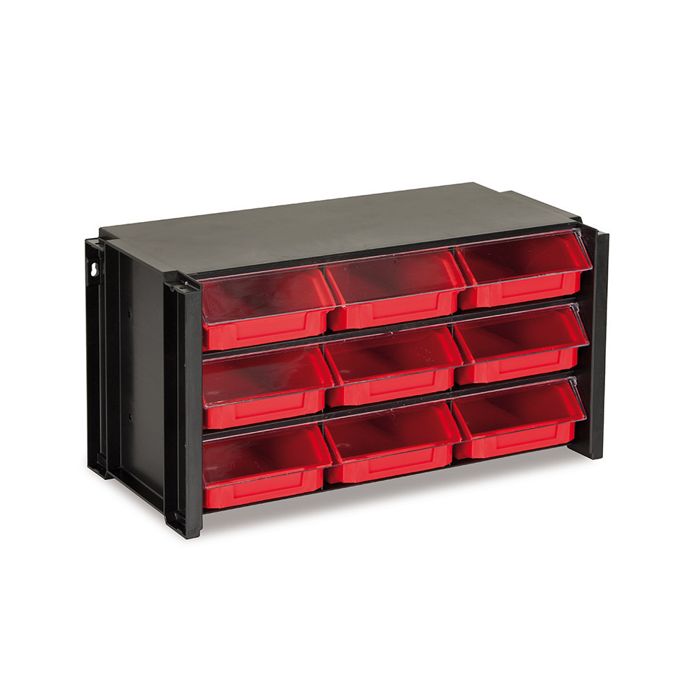 Módulo apilable con 9 gavetas