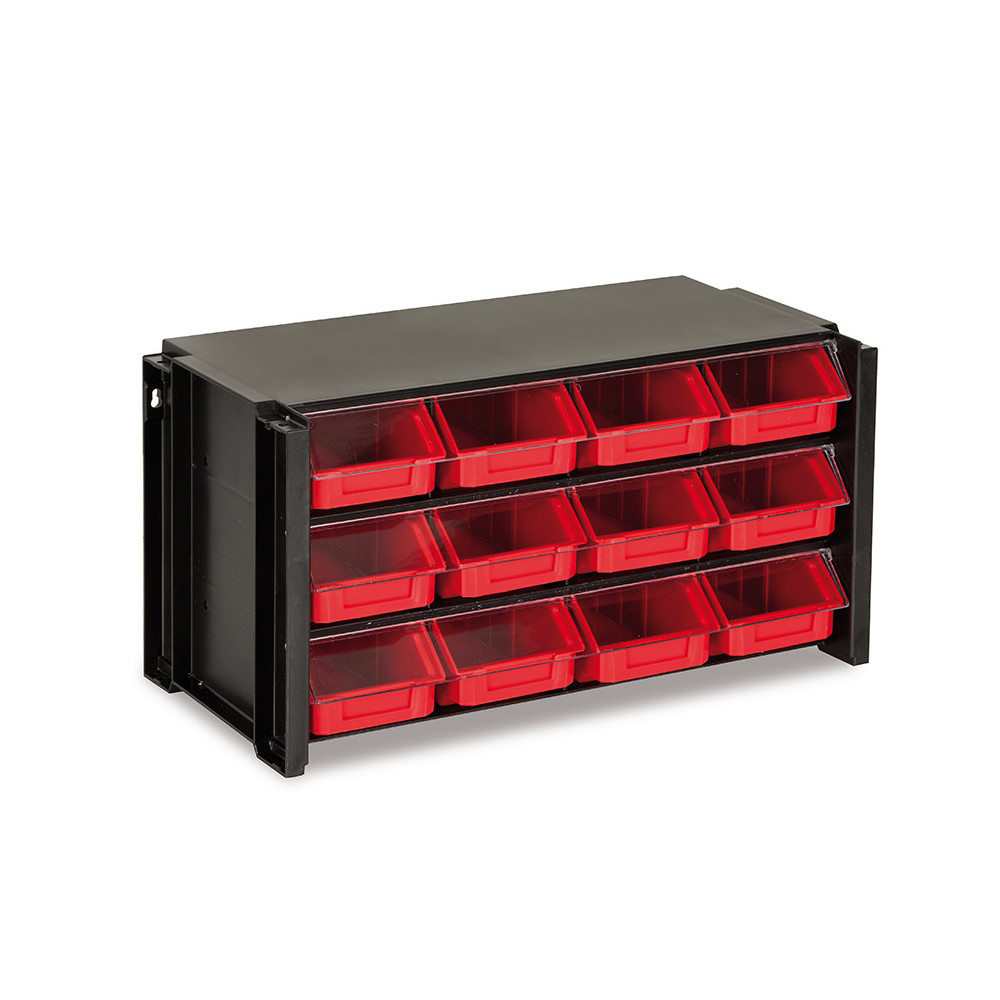 Módulo apilable con 12 gavetas