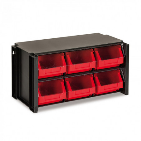 Módulo apilable con 9 gavetas