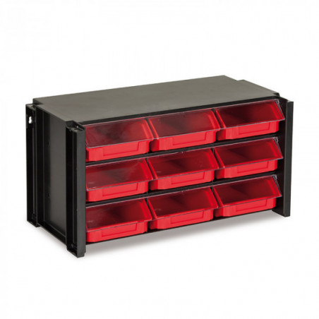 Módulo apilable con 12 gavetas