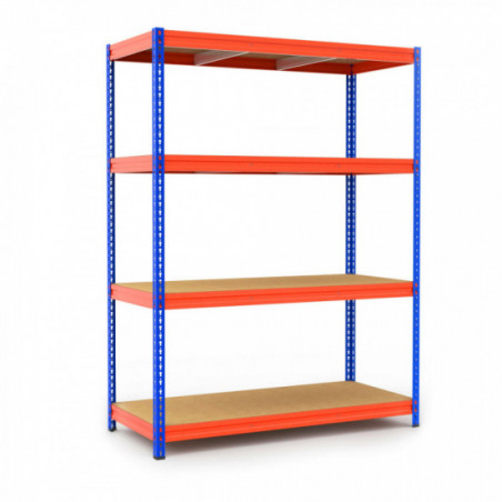 Estantería C-Plus 400 Azul y Naranja cargada